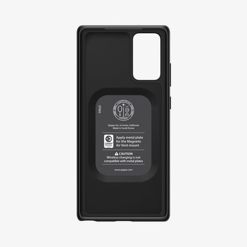 ACS01388 - Galaxy Note 20 Ultra Thin Fit Case in black showing the back